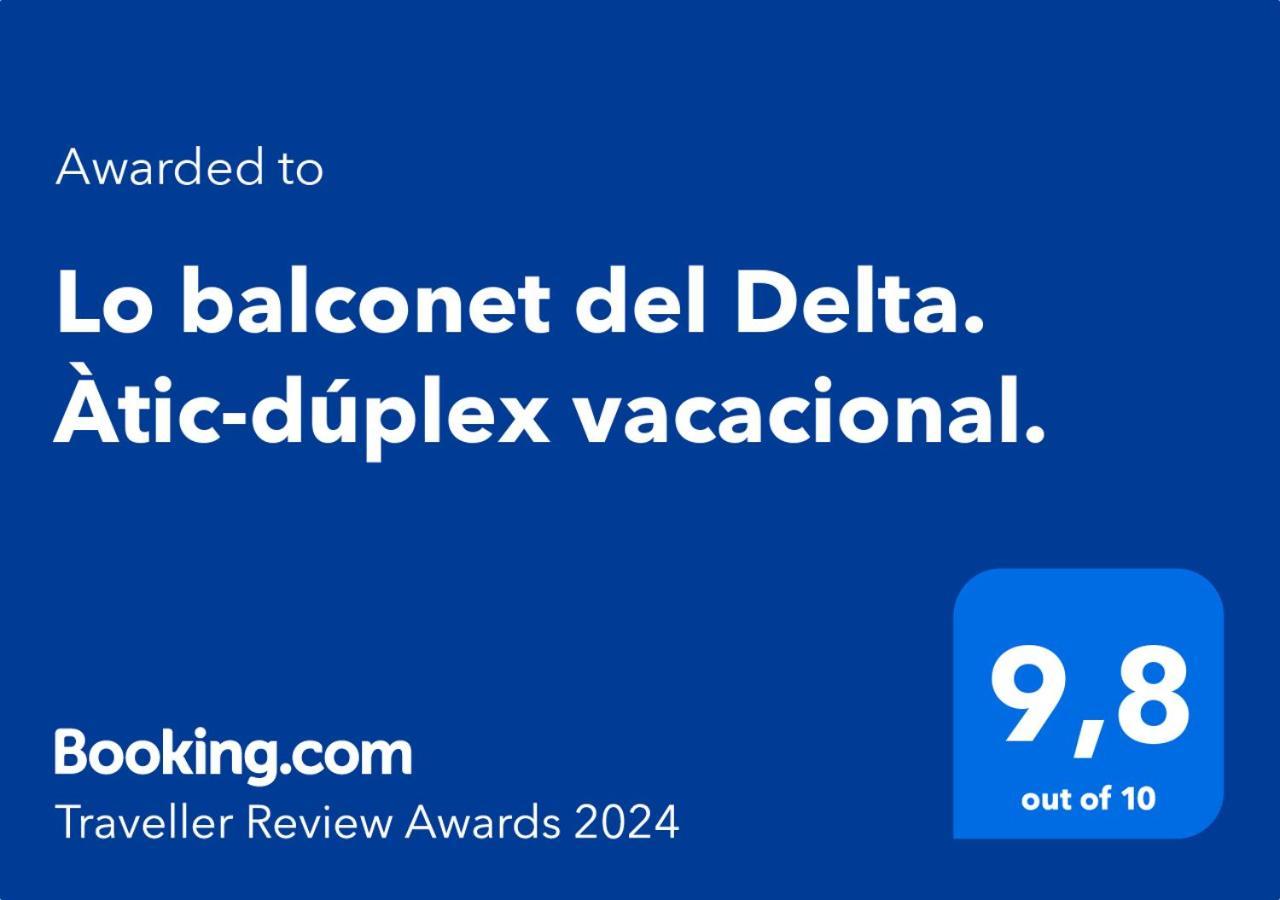 Lo balconet del Delta. Àtic-dúplex vacacional. Amposta Extérieur photo